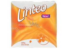 Linteo Classic bílé papírové ubrousky 1-vrstvé 33 x 33 cm 100 kusů