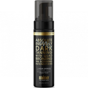 MineTan Absolute Self Tan Foam Dark Self Tanning Foam for an extra dark tan 200 ml