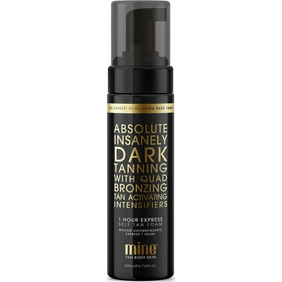 MineTan Absolute Self Tan Foam Dark Self Tanning Foam for an extra dark tan 200 ml