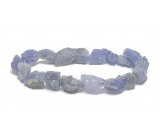 Tanzanite bracelet elastic natural stone made of stones 7 - 9 mm / 16 - 17 cm