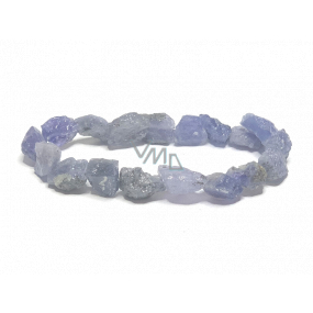 Tanzanite bracelet elastic natural stone made of stones 7 - 9 mm / 16 - 17 cm