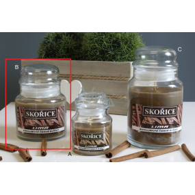 Lima Aroma Dreams Cinnamon aromatic candle glass with lid 450 g