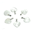 Crystal Heart pendant natural stone 15 mm, stone of stones
