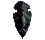 Obsidian pendant arrow natural stone 3,8-5 cm, stone of rescue
