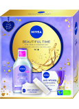 Nivea Beautiful Time Soothing Aminoacid Complex soothing micellar water 400 ml + Anti Wrinkle 65+ day cream 50 ml, cosmetic set for women