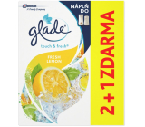 Glade One Touch Fresh Lemon - Fresh Lemon mini spray air freshener refill 3 x 10 ml