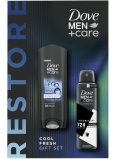 Dove Men Cool Fresh shower gel 250 ml + Invisible Dry antiperspirant spray 150 ml, cosmetic set for men