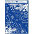 Christmas window film with glitter Lucerna 30 x 42 cm