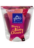 Glade Merry Berry Cheers with the scent of mulled wine and berries scented candle in glass, burning time up to 38 hours 129 g