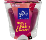 Glade Merry Berry Cheers with the scent of mulled wine and berries scented candle in glass, burning time up to 38 hours 129 g