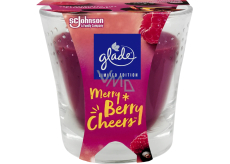 Glade Merry Berry Cheers with the scent of mulled wine and berries scented candle in glass, burning time up to 38 hours 129 g