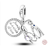 Charm Sterling Silver 925 Family is a Circle of Love, Family Bracelet Pendant