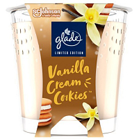 Glade Scented Candle Vanilla Cream Cookies, 112 g
