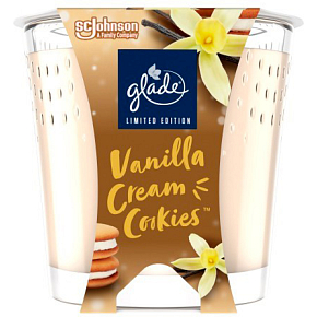 Glade Scented Candle Vanilla Cream Cookies, 112 g