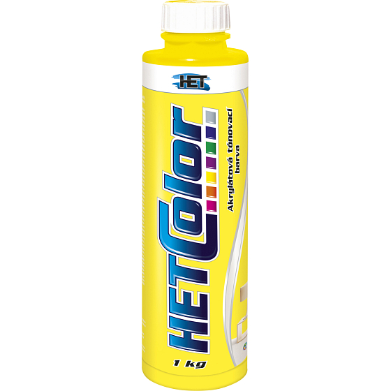 Het Hetcolor paint tinting color, 0610 yellow, 1 kg