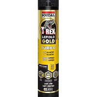 Soudal T-Rex Gold Turbo fast-curing mounting adhesive, 290 ml