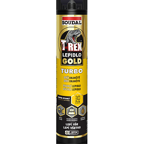 Soudal T-Rex Gold Turbo fast-curing mounting adhesive, 290 ml