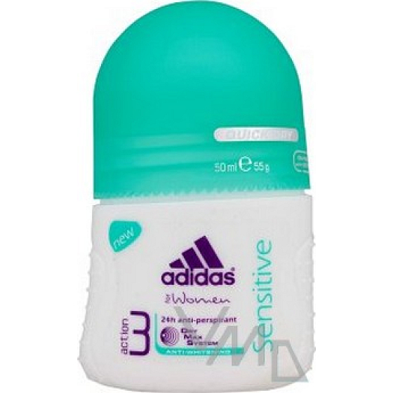 Adidas Action 3 Sensitive ball antiperspirant deodorant roll-on for women 50 ml