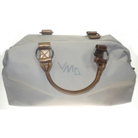 Dove Handbag beige with copper handles 36 x 20 x 8 cm