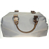 Dove Handbag beige with copper handles 36 x 20 x 8 cm