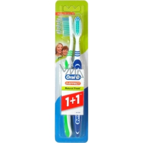 Oral-B 3-Effect Natural Fresh medium toothbrush 1 + 1 piece