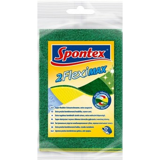 Spontex 2 Fleximax 2in1 sponge cloth with abrasive - sponge + cloth 2 pieces