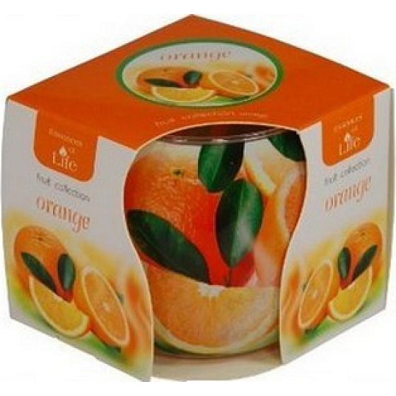 Essences of Life Orange aromatic candle in glass 100 g