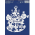 Window foil without glue white children by the tree 33 x 23 cm 1 piece