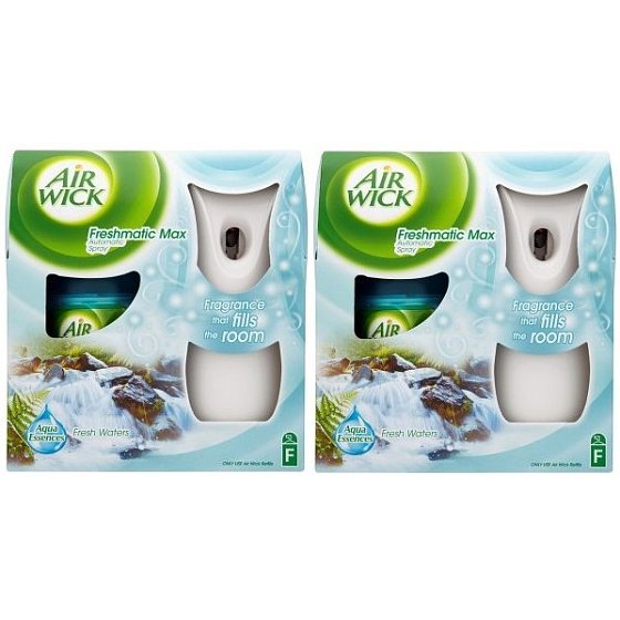 Air Wick FreshMatic Max Waterfall Freshness Duo Automatic Spray Pack 2 x 250 ml
