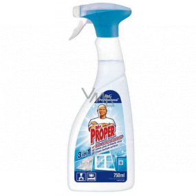 Mr. Proper 3 v1 universal disinfectant cleaner eliminates 99.99% of bacteria 750 ml spray