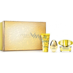 Versace Yellow Diamond eau de toilette 50 ml + eau de toilette 10 ml + body lotion 50 ml, gift set for women