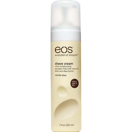 Eos Ultra Moisturizing Shave Cream Vanilla Bliss, Vanilla Delight Moisturizing Shaving Cream 207 ml