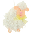 Curly sheep for hanging 7 cm