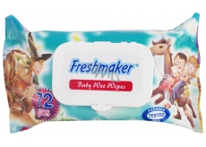Freshmaker Baby Wet Wipes Wet Wipes Animated For Kids 72 Pieces