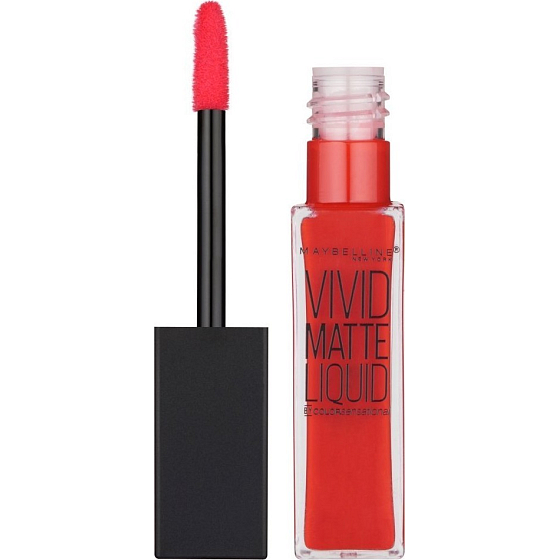 Maybelline Color Sensational Vivid Matte Liquid Lipstick Lip Gloss 35 Rebel Red 7.7 ml