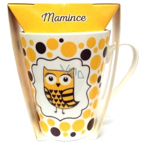 Albi Dobroty Gift set of mug and hot milk chocolate for mother yellow 300 ml