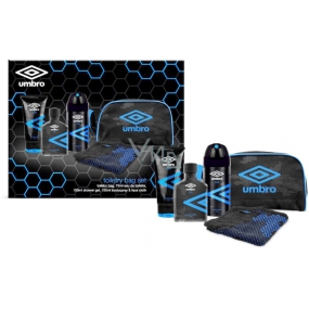 Umbro Ice eau de toilette for men 75 ml + shower gel 150 ml + deodorant spray 150 ml + towel + case, gift set