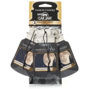 Yankee Candle Midsummers Night - Summer Night Classic car fragrance tag paper set 12 gx 3 pieces