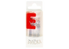 Albi Cake candle single - Letter E, 2,5 cm