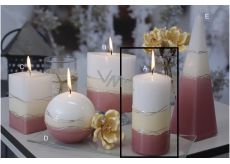 Lima Verona candle old pink cylinder 70 x 150 mm 1 piece