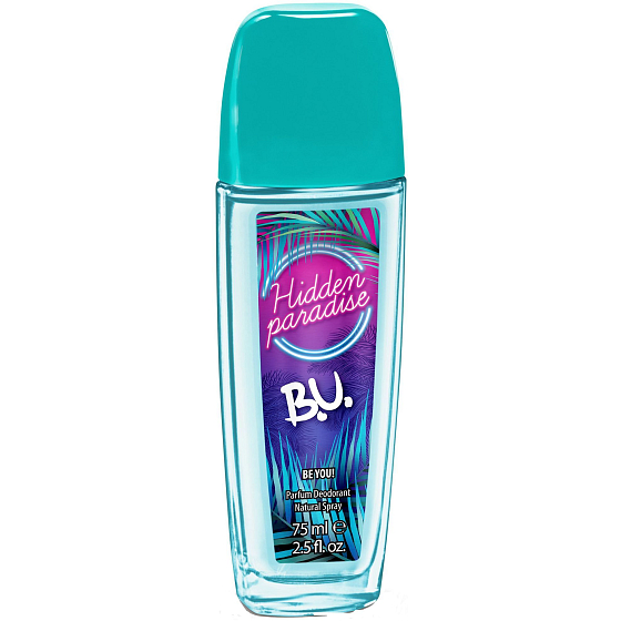BU Hidden Paradise perfumed deodorant glass for women 75 ml