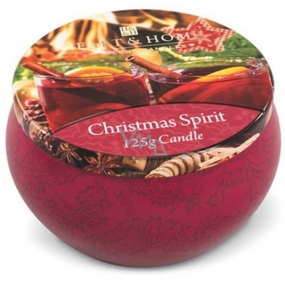 Heart & Home Christmas magic Soybean scented candle in a can burns up to 30 hours 125 g