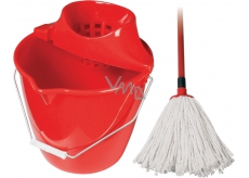 Spokar Cleaning set bucket, wringer, mop 160 g Red 1 set