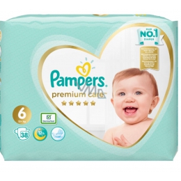 Pampers Premium Care Couches Bébé Taille 6 (13kg+) - 38 unités