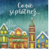 Nekupto Christmas card Houses 100 x 100 mm 3574 XI