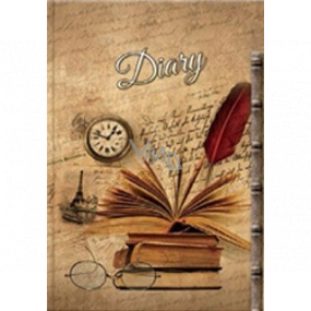 Ditipo Diary Nostalgia books, glasses, watch B5 17 x 24 cm
