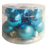 Blue glass flasks set 2.5 cm, 12 pieces