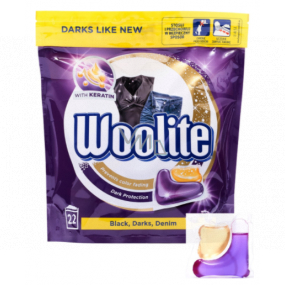 Woolite Dark Keratin gel capsules for washing dark and black laundry 22 pieces