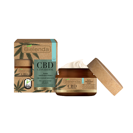 Bielenda CBD Cannabidiol Moisturizing-Soothing Face Cream Day/Night 50 ml