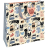 Nekupto Gift Paper Bag Luxury 32.5 x 32.5 x 14 cm Colorful Cats 2036 L - LIL